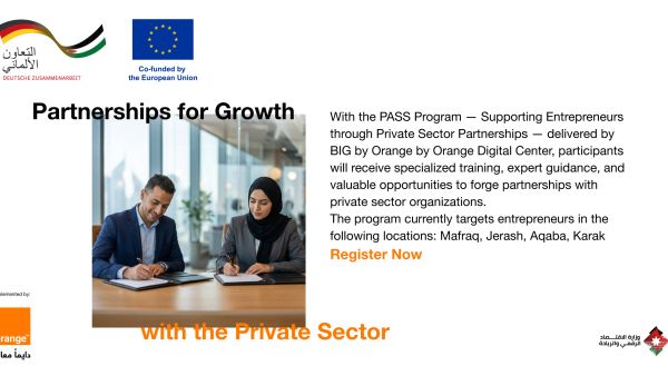 Driving Economic Impact Across Jordan Launch of Programme to Expand Private Sector Access for Entrepreneurs
