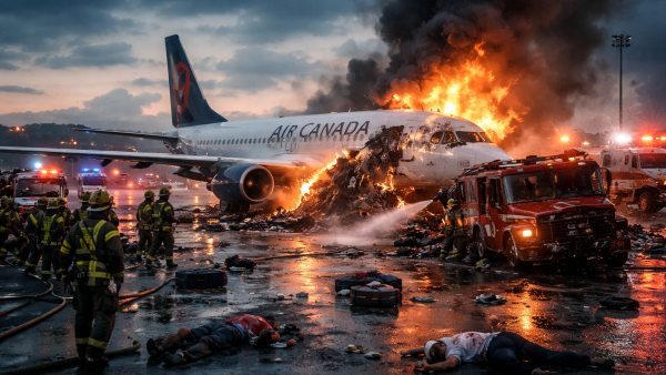 حادث الاصطدام في مطار لاغارديا