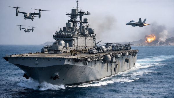 سفينة USS-Tripoli:نحو الشرق الأوسط