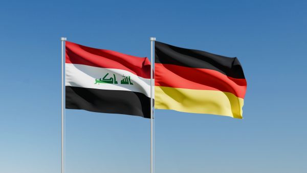 علم العراق وألمانيا 