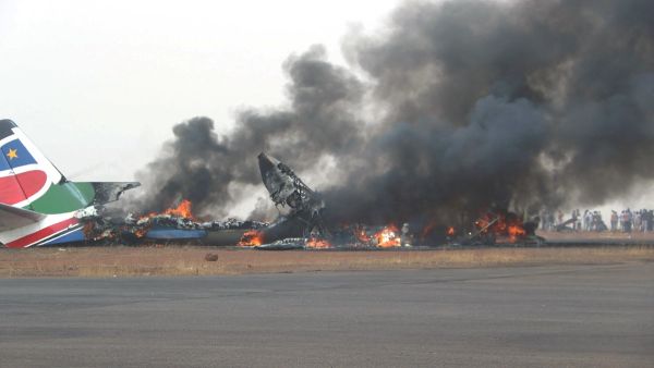 14 killed in a plane crash near South Sudan’s capital Juba