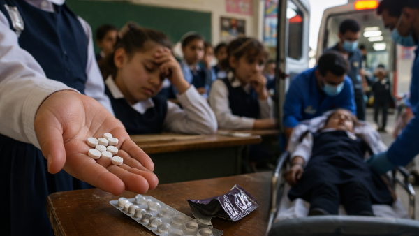 وزعت طالبة بالصف السادس الابتدائي أقراصًا منومة على 5من زملائها 