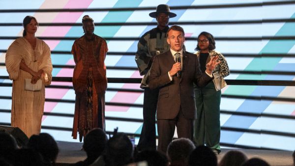 Macron rebukes crowd over noise disruption at Nairobi Africa summit session