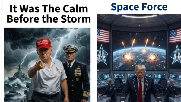 "Calm before the storm": Trump on his AI posts