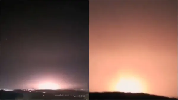 Mushroom cloud blast reported in Israel