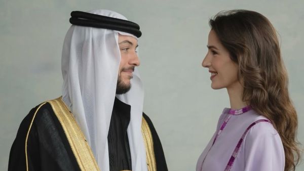 الأميرة رجوة تتألق بثوب "الرموز الوطنية" من فنطزة في ذكرى زواجها الثالثة