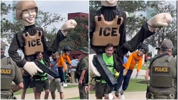 Anti-ICE protester
