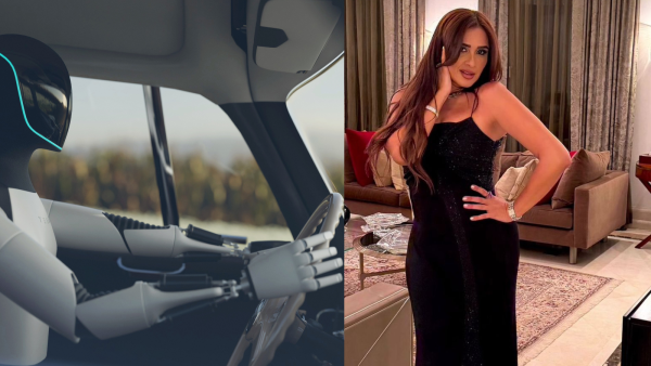 ياسمين عبد العزيز تصدم متابعيها من داخل سيارة بلا سائق.. فيديو