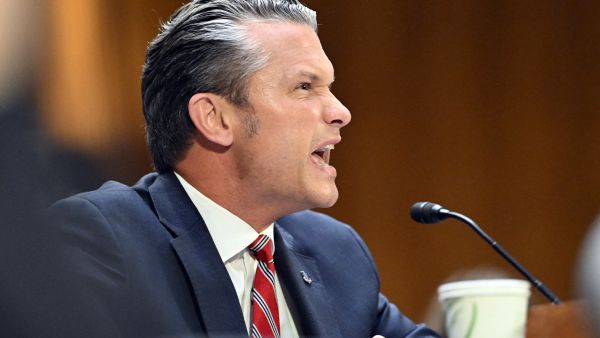 Hegseth during US Committee hearing