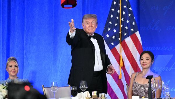 Wearing a "Trump 2028" hat, trump teases a fourth presidential run