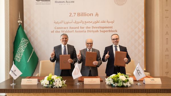 Hassan Allam Holding Marks Signing of SAR 2.7 Billion Waldorf Astoria Super Block Project in Diriyah