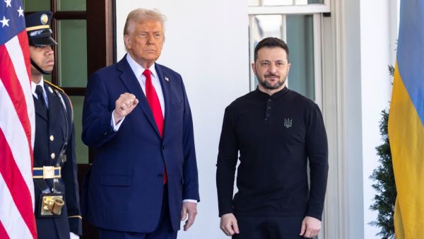 Trump with Zelenskyy at the White House