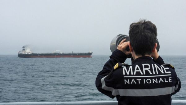 French Navy observing Russian shadow fleet tanker