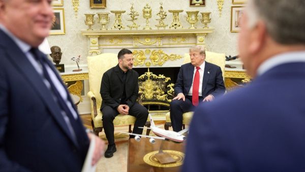 Trump with Zelenskyy at the White House