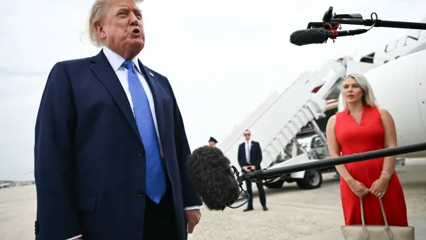 Trump speaking to reporters