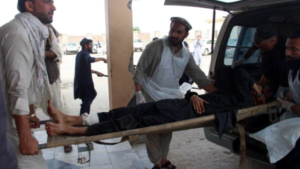 A wounded Afghan lies on trolley as he is rushed to hospital following a blast (AFP/File Photo)	