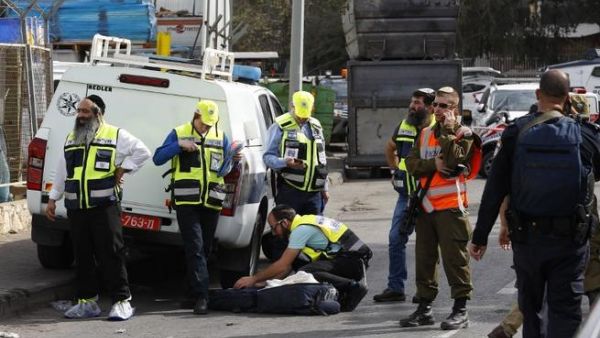 Palestinian shot at an industrial zone for a West Bank settlement killing two Israelis and wounded another. (Jack GUEZ / AFP)