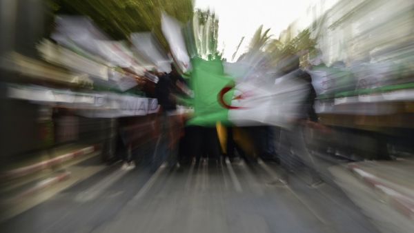 Algerian students protest in the capital Algiers against ailing President Abdelaziz Bouteflika's bid for a fifth term (AFP)