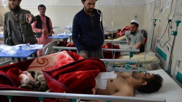 Afghan victims receive medical treatment at a hospital following a suicide attack on a private construction company in Jalalabad on March 6, 2019. (AFP/ File Photo)