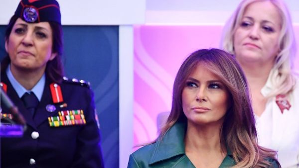 US First Lady Melania Trump attends the 2019 International Women of Courage awards ceremony at the State Department in Washington, DC on March 7, 2019. (MANDEL NGAN / AFP)