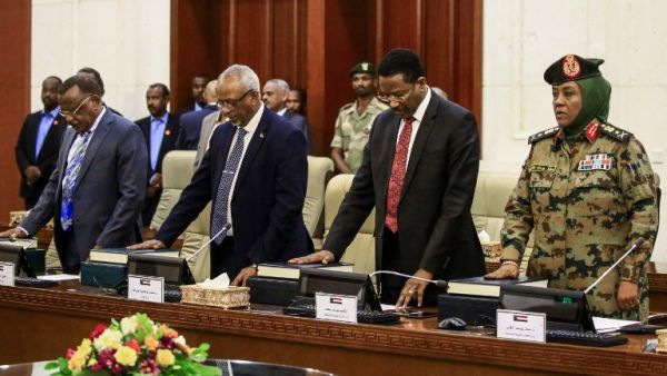 Members of Sudan's new cabinet newly-formed cabinet are sworn in at the presidential palace in the capital Khartoum on March 14, 2019. (AFP/ File Photo)
