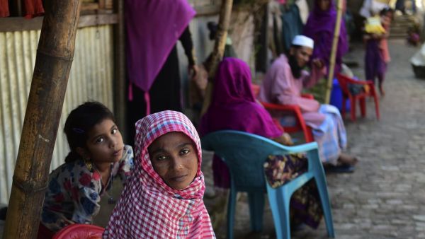Rohingya refugees in a refugee camp in Cox's Bazar (AFP/File Photo)