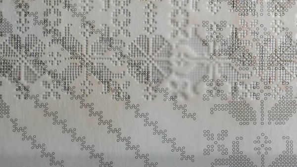 Hungarian artist Zsanett Szirmay transforms cross-stitch patterns into melodies — an art project that stimulates more senses than one. (psfk.com)