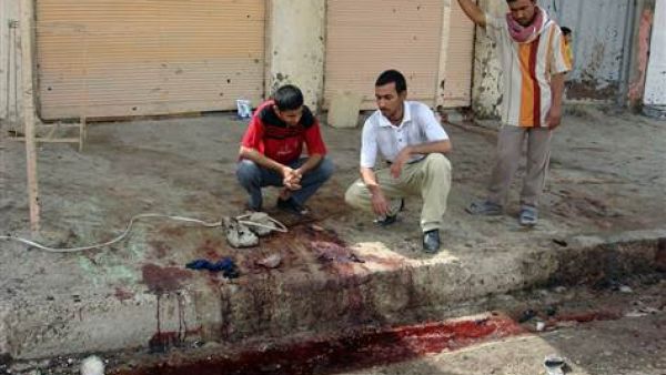 The site of an Iraqi suicide bomb. (AFP/Getty Images)