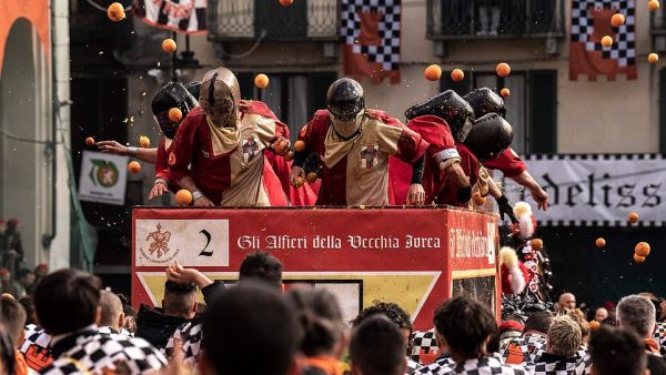 The annual Battle of the Oranges has taken place in Italy. (AFP/ File)