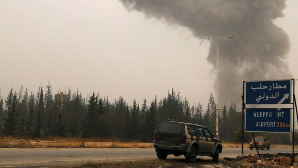  انفجارات مجهولة في محيط مطار مدينة حلب