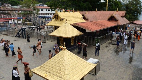 Indian Hindu devotees are pictured at the Lord Ayyappa temple at Sabarimala in the southern state of Kerala. (AFP)