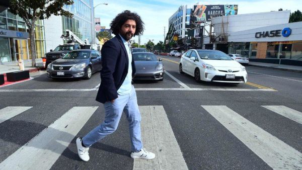 Iraqi filmmaker Mohamed Al-Dharadji whose film 'The Journey', is Iraq's entry for the Oscar's Foreign Film entries, poses for a photo in West Hollywood, California on November 27, 2018. (Source: AFP)