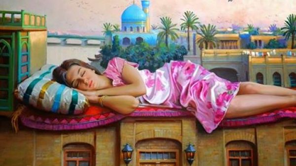 نائمة على شط دجلة