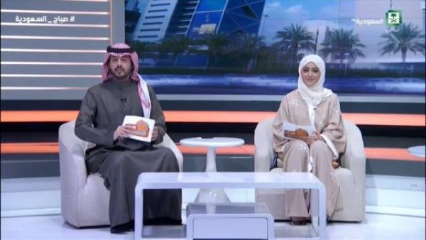 الإعلامية عهد الناصر على القناة السعودية الأولى (twitter.com/khalid76)