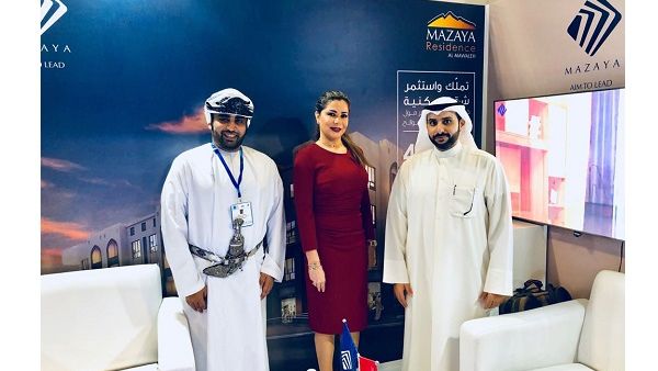 Mazaya Residence Al Mawaleh Booth at Oman Real Estate Exhibition