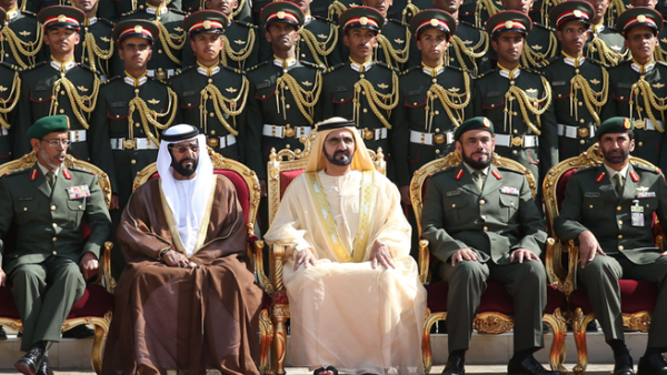 Sheikh Mohammed bin Rashid Al Maktoum attends graduation ceremony of the 37th batch of cadet officers of Zayed II Military College in Al Ain. [Emirates 24/7]