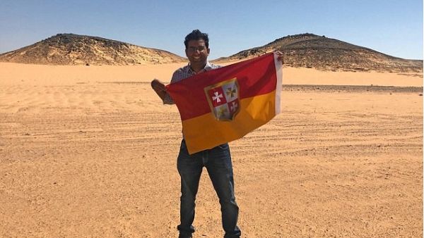Dixit acknowledges that he is not the first person to proclaim the land as his own (Facebook)