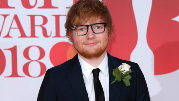 Safety: Ed Sheeran is reportedly planning to build 5ft railings outside his home, in a bid to increase protection levels at his four-bedroom abode in London (Source: David Fisher - REX - Shutterstock)