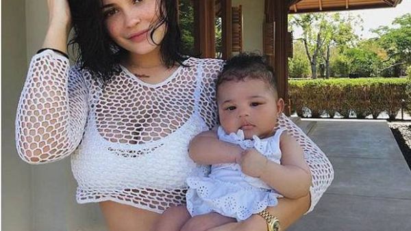 Kylie Jenner with baby daughter Stormi. (Instagram/ Kylie Jenner)
