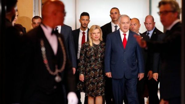Sara and Benjamin Netanyahu (Twitter)