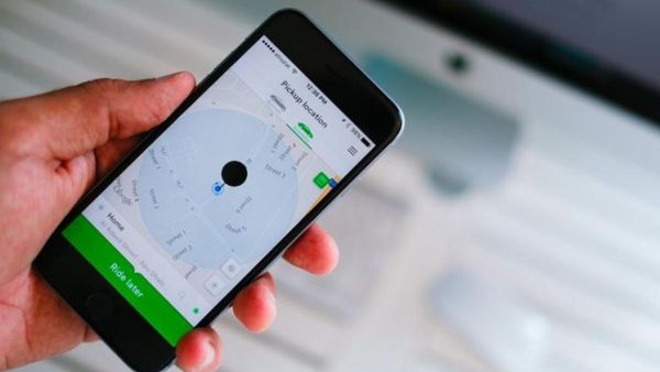 Careem's cellphone application through which customers book and manage rides (AFP/File Photo)	 