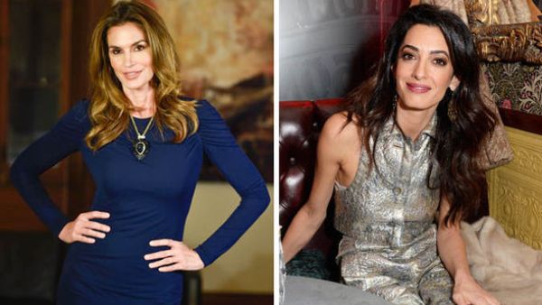 أمل كلوني وسيندي كروفورد