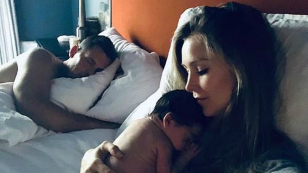 Safe family: Kathryn Brolin reveals on Instagram that she, her husband Josh Brolin and one-week baby Westlyn had to evacuate due to the raging wildfires (Source: Kathryn Brolin - Instagram) Safe family: Kathryn Brolin reveals on Instagram that she, her husband Josh Brolin and one-week baby Westlyn had to evacuate due to the raging wildfires (Source: Kathryn Brolin - Instagram)