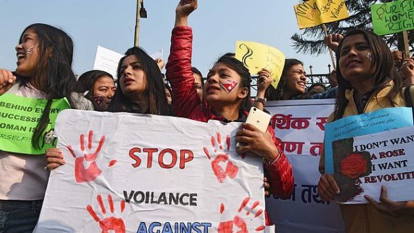 The three-year-old was playing outside her home in Delhi on Sunday morning when police say 20-year-old Sunil Kumar lured her away, raped her, then murdered her (AFP)