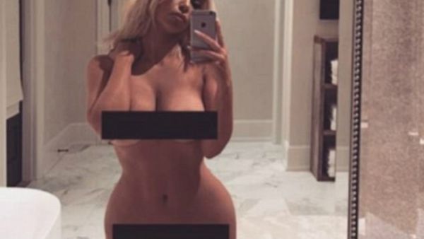 Mixed response: Kim's naked selfies often draw both positive and negative reactions (Source: ) Mixed response: Kim's naked selfies often draw both positive and negative reactions (Source: )