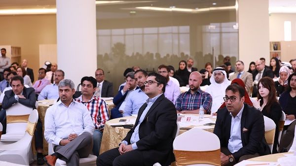 During the Blockchain conference During the Blockchain conference