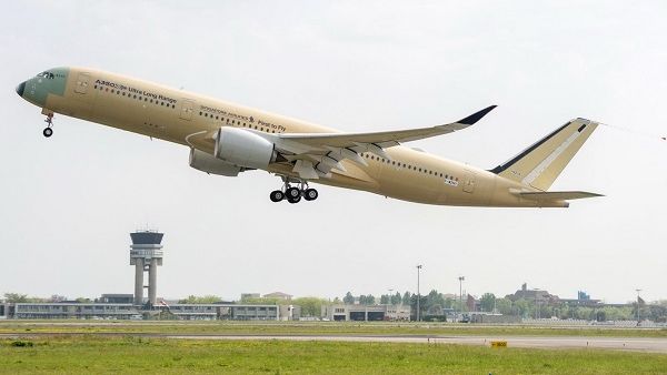 The first Ultra Long Range A350 XWB performs its maiden flight.