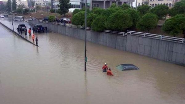 Rain in Amman, Jordan (Twitter)