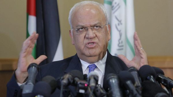 Chief Palestinian negotiator Saeb Erekat (Twitter)