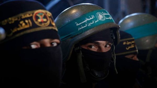 The Qassam Brigades, the armed wing of Hamas (khnmedi/Twitter)